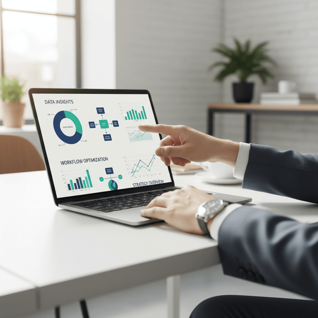 IT consultant working with digital infrastructure systems